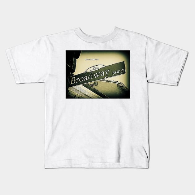 Broadway, San Gabriel, California by Mistah Wilson Kids T-Shirt by MistahWilson